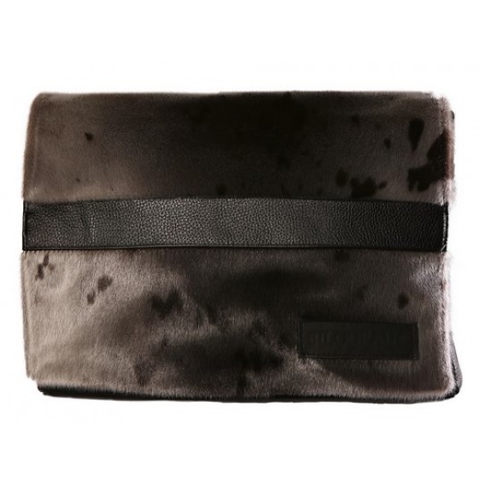 Bilodeau - PASCAL Travel Bag, Leather and Natural Seal Fur